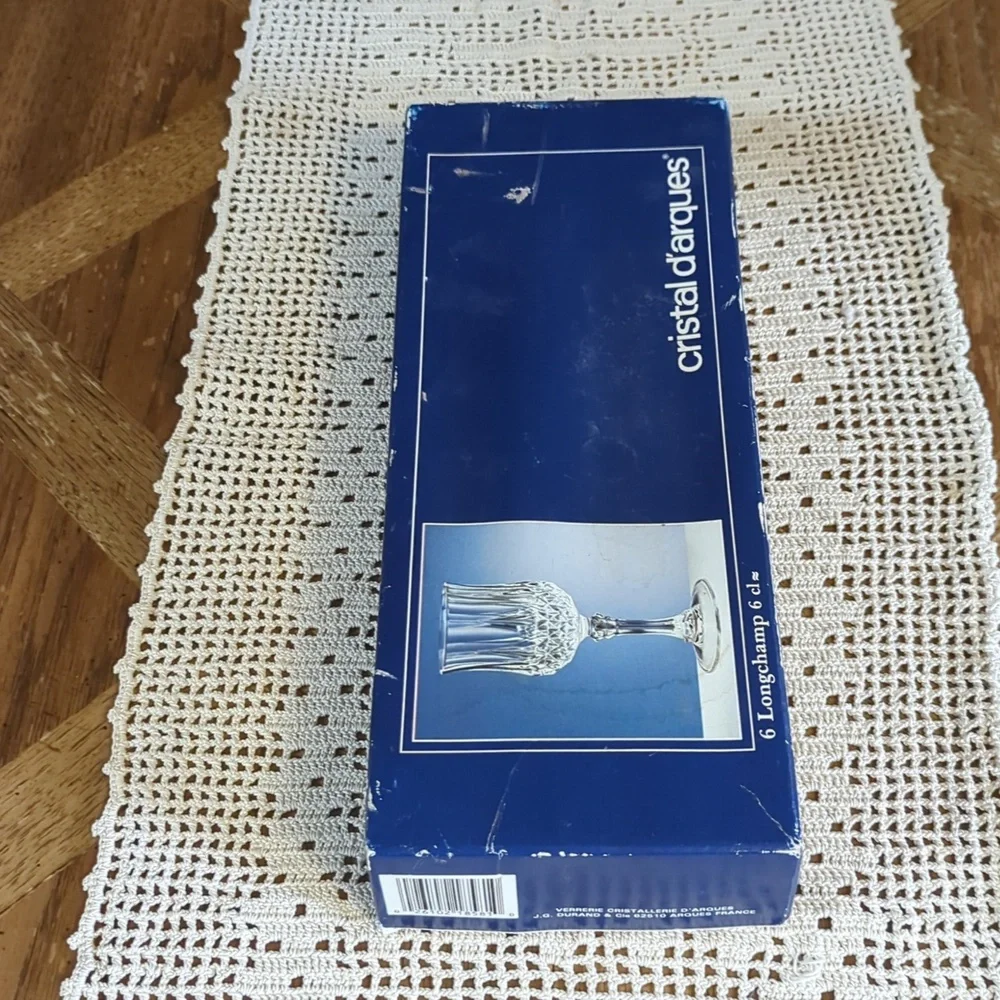 Vintage Cristal D'arques Longchamp 6cl Cordial Glasses - Picture 2 of 5